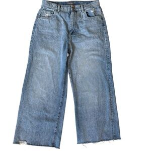 DL1961 Medium Blue Wide Leg Jeans 28